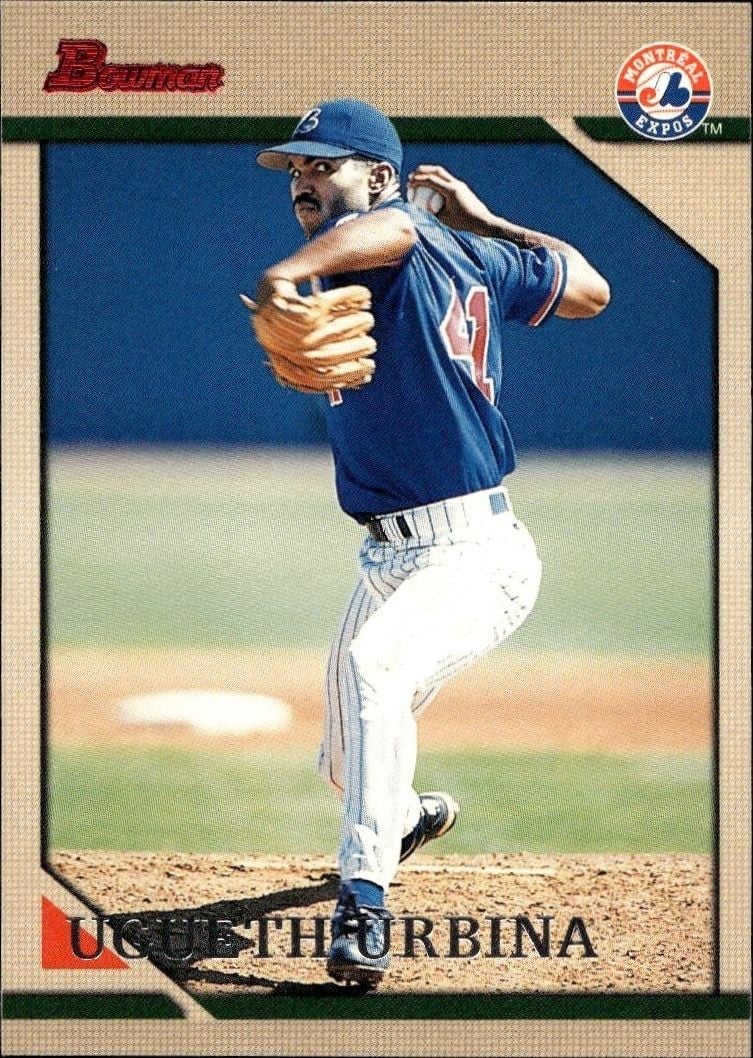 Ugueth Urbina 1996 Bowman Ugueth Urbina #190 baseball trading card front