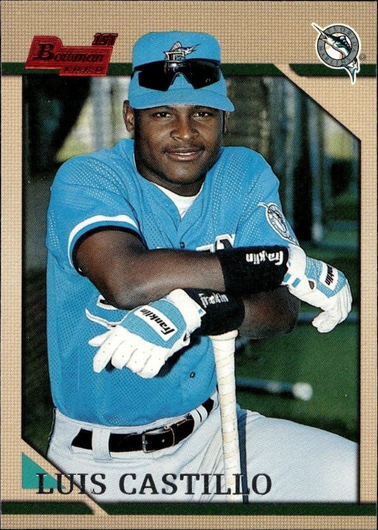 Luis Castillo 1996 Bowman Luis Castillo #189 baseball trading card front