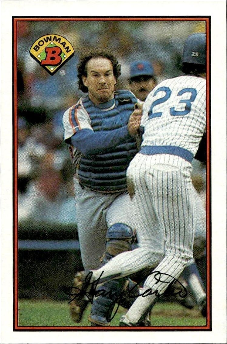 Gary Carter 1989 Bowman Gary Carter #379 baseball trading card front
