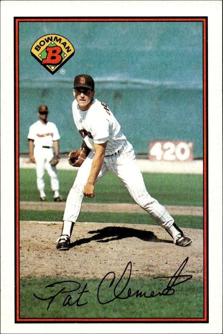 Pat Clements 1989 Bowman Pat Clements #452 baseball trading card front