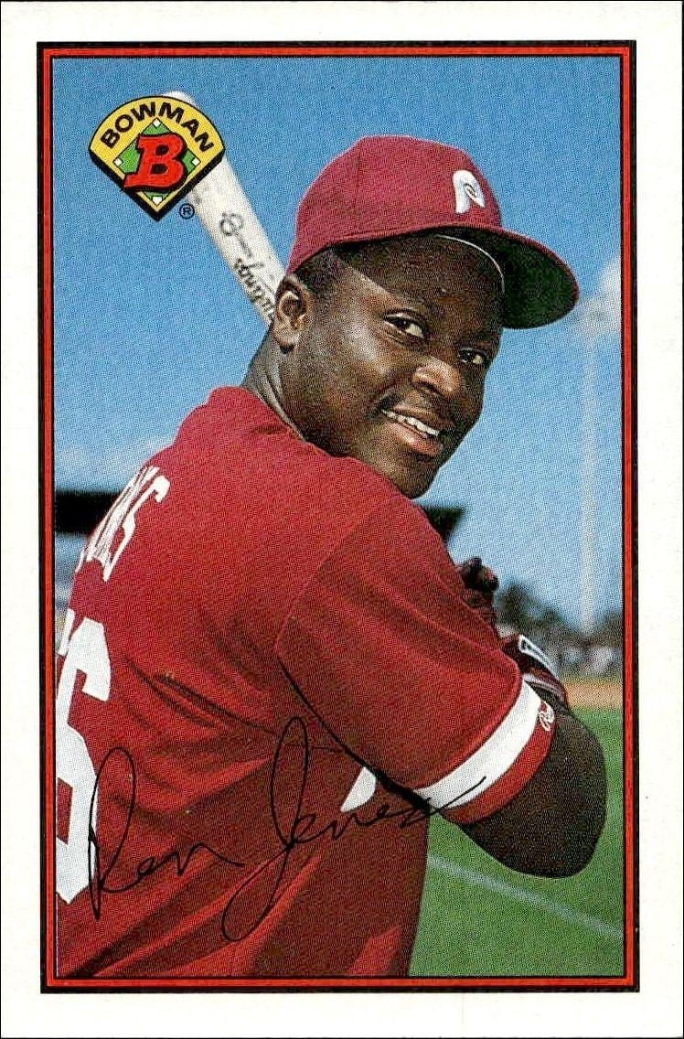 Ron Jones 1989 Bowman Ron Jones #407 baseball trading card front