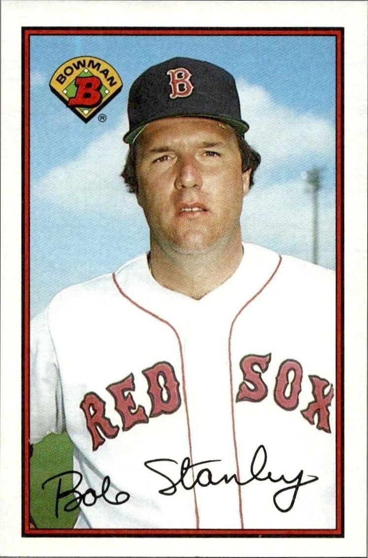 Bob Stanley 1989 Bowman Bob Stanley #25 baseball trading card front