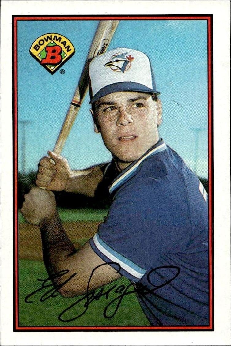 Ed Sprague 1989 Bowman Ed Sprague #252 baseball trading card front