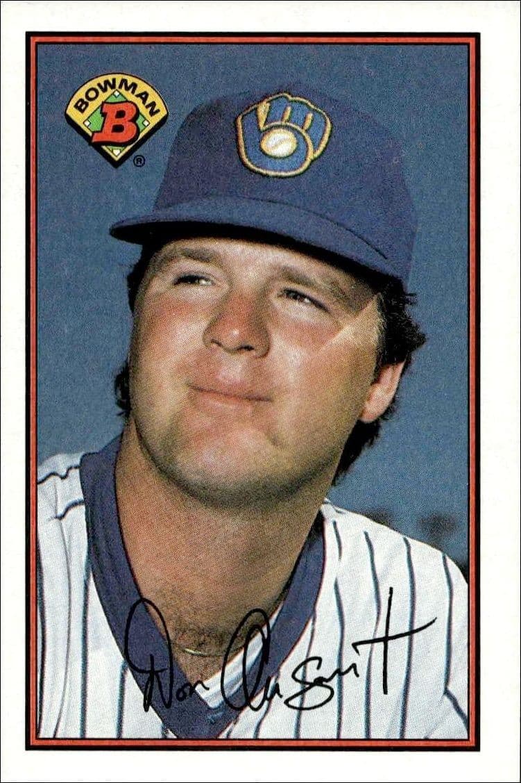 1989 Bowman Don August #130 trading card