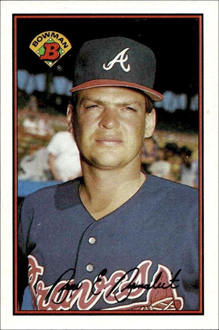 Bruce Benedict 1989 Bowman Bruce Benedict #271 baseball trading card front