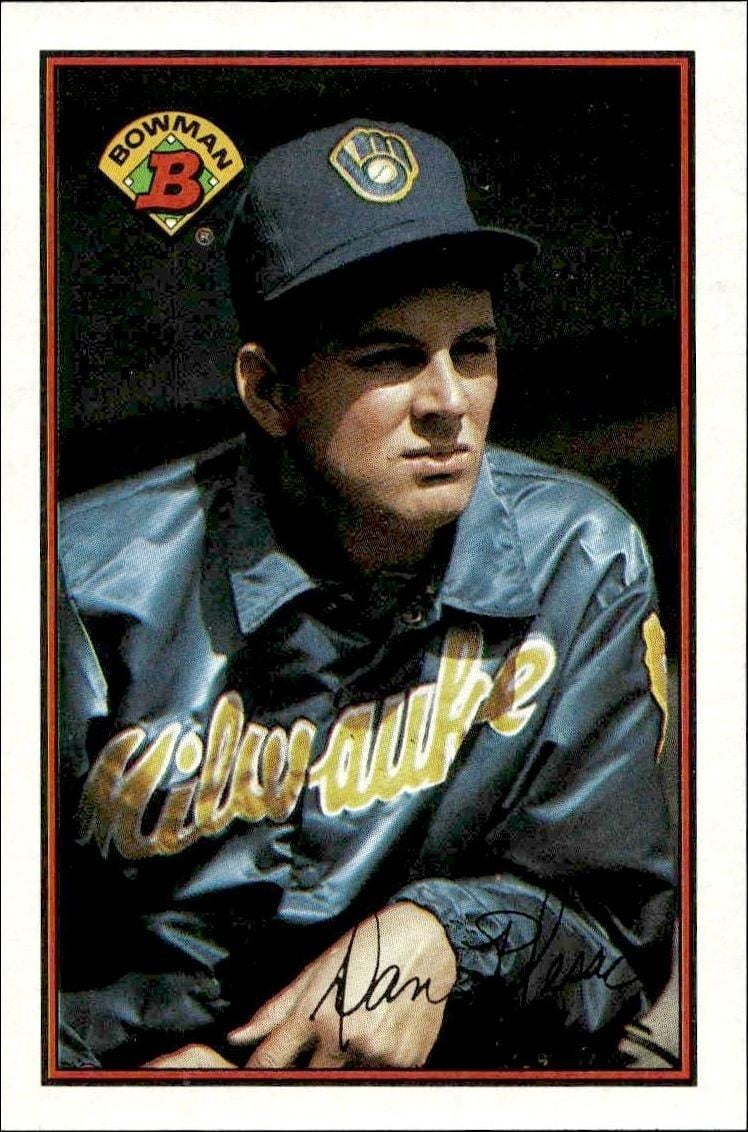 Dan Plesac 1989 Bowman Dan Plesac #133 baseball trading card front