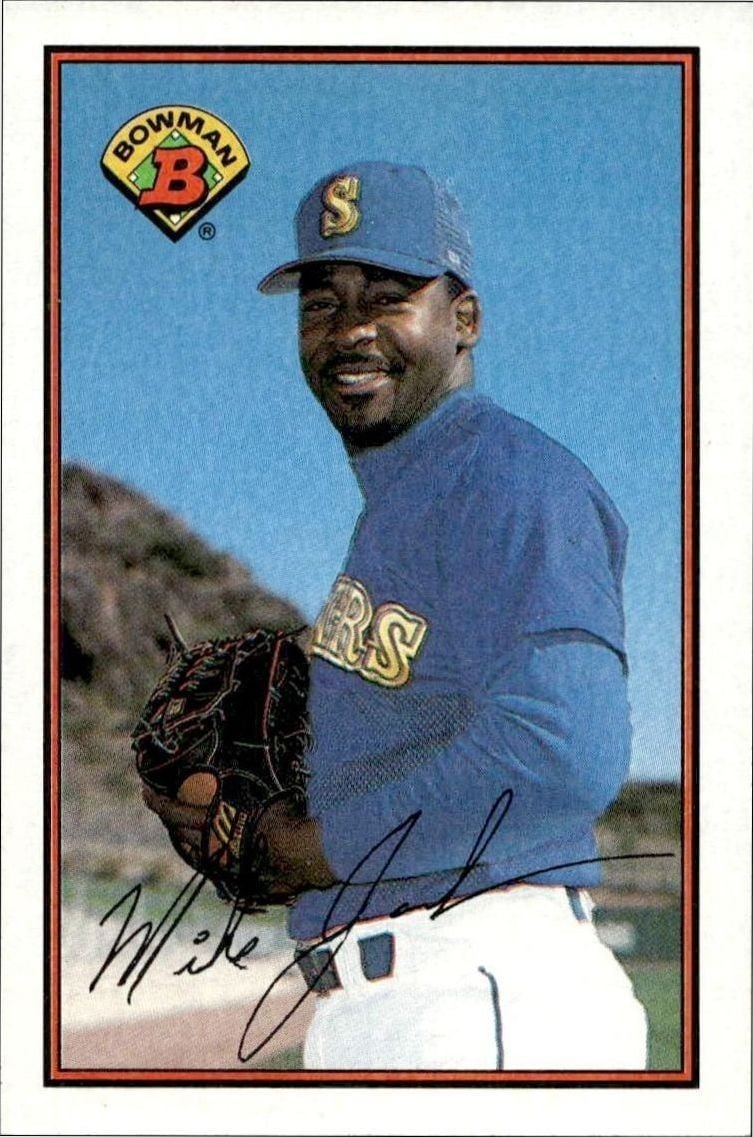 Mike Jackson 1989 Bowman Mike Jackson #207 baseball trading card front