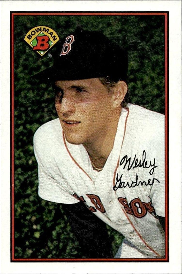 Wes Gardner 1989 Bowman Wes Gardner #23 baseball trading card front