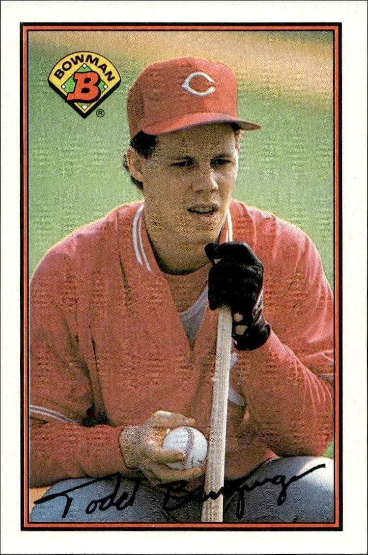 1989 Bowman Todd Benzinger #312 trading card