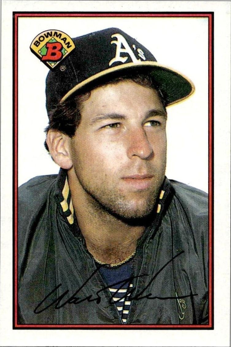Walt Weiss 1989 Bowman Walt Weiss #196 baseball trading card front