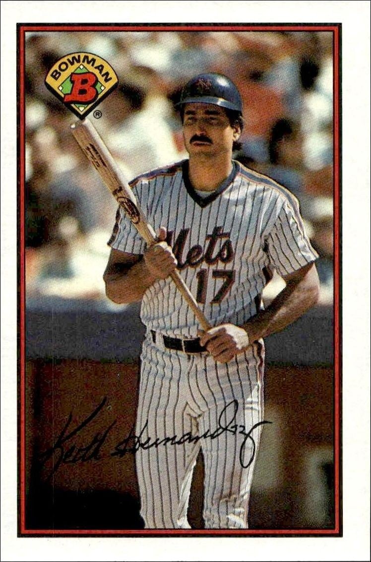 Keith Hernandez 1989 Bowman Keith Hernandez #385 baseball trading card front