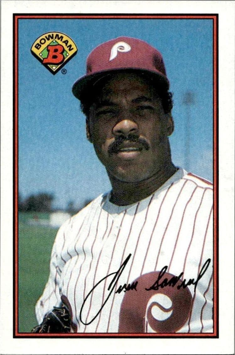 1989 Bowman Juan Samuel #405 trading card