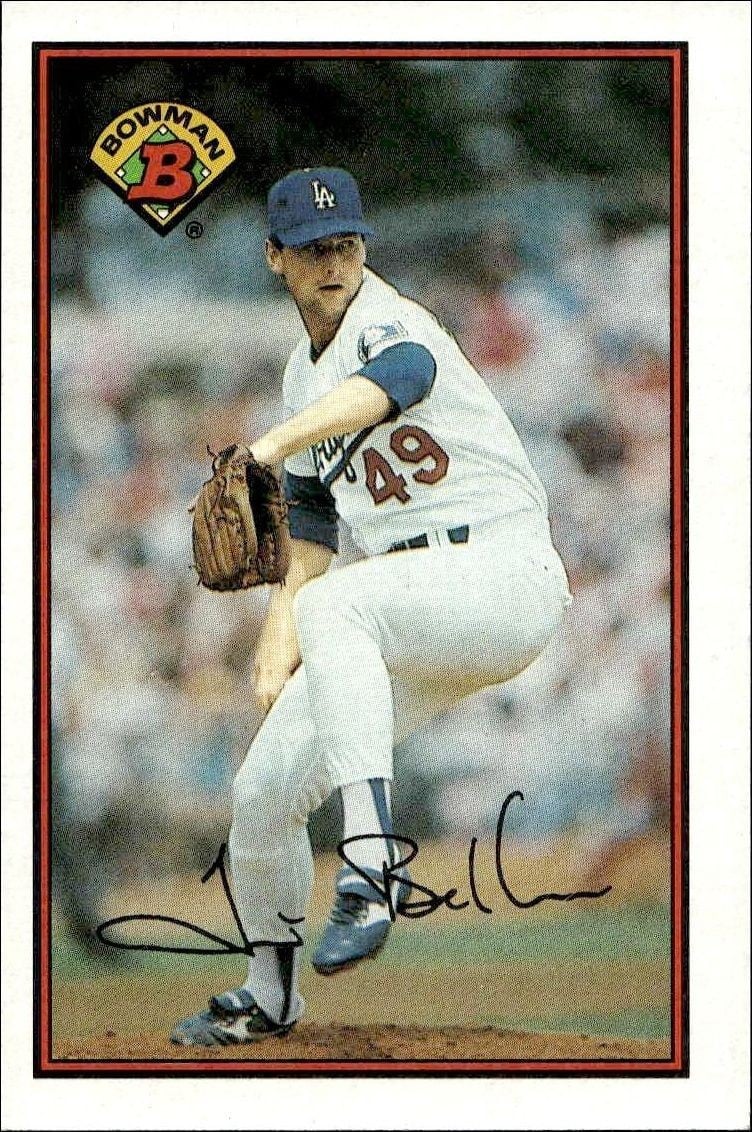 Tim Belcher 1989 Bowman Tim Belcher #336 baseball trading card front