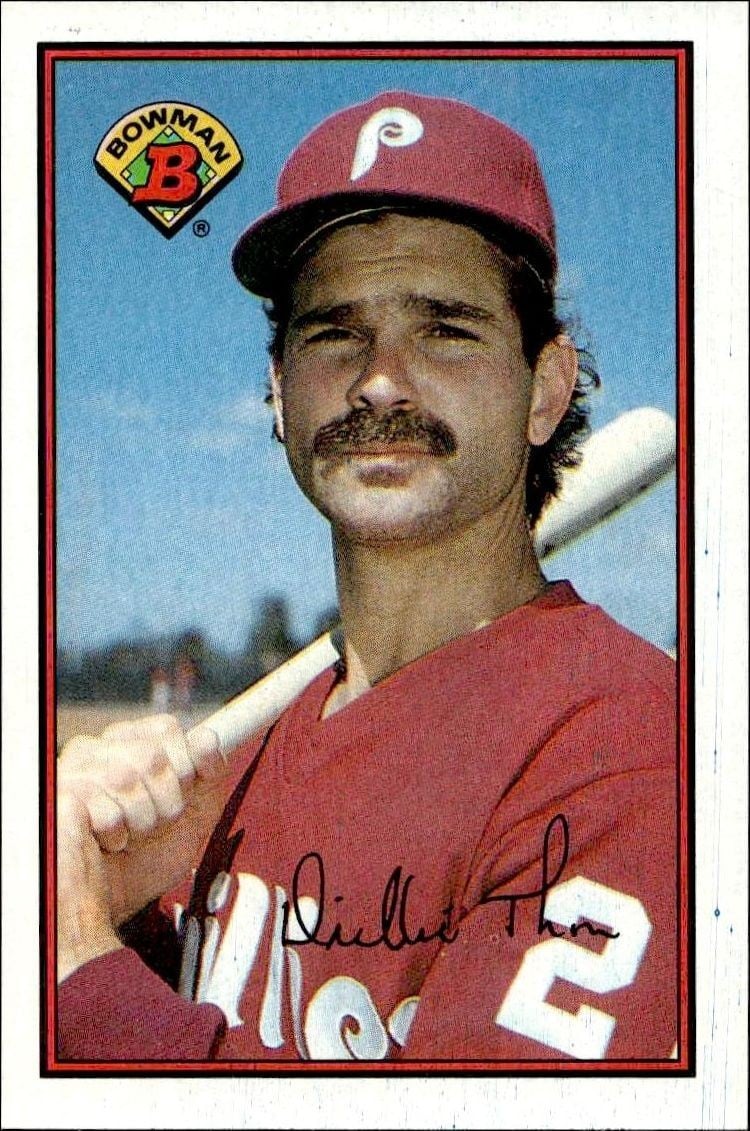 Dickie Thon 1989 Bowman Dickie Thon #400 baseball trading card front