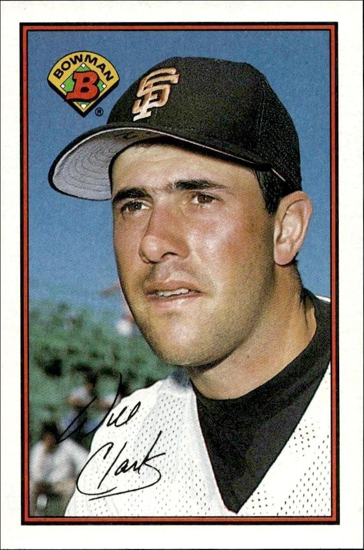 Will Clark 1989 Bowman Will Clark #476 baseball trading card front