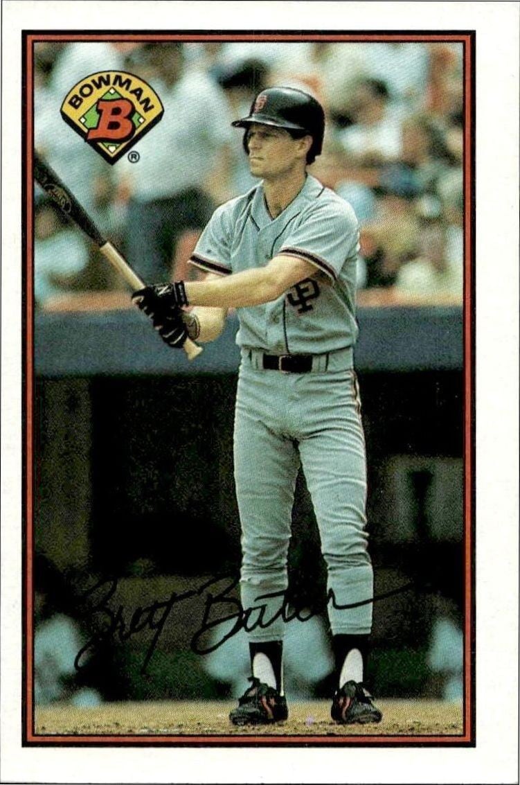1989 Bowman Brett Butler #480 trading card