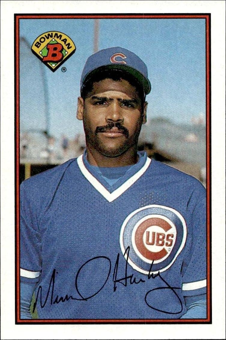 Mike Harkey 1989 Bowman Mike Harkey #286 baseball trading card front