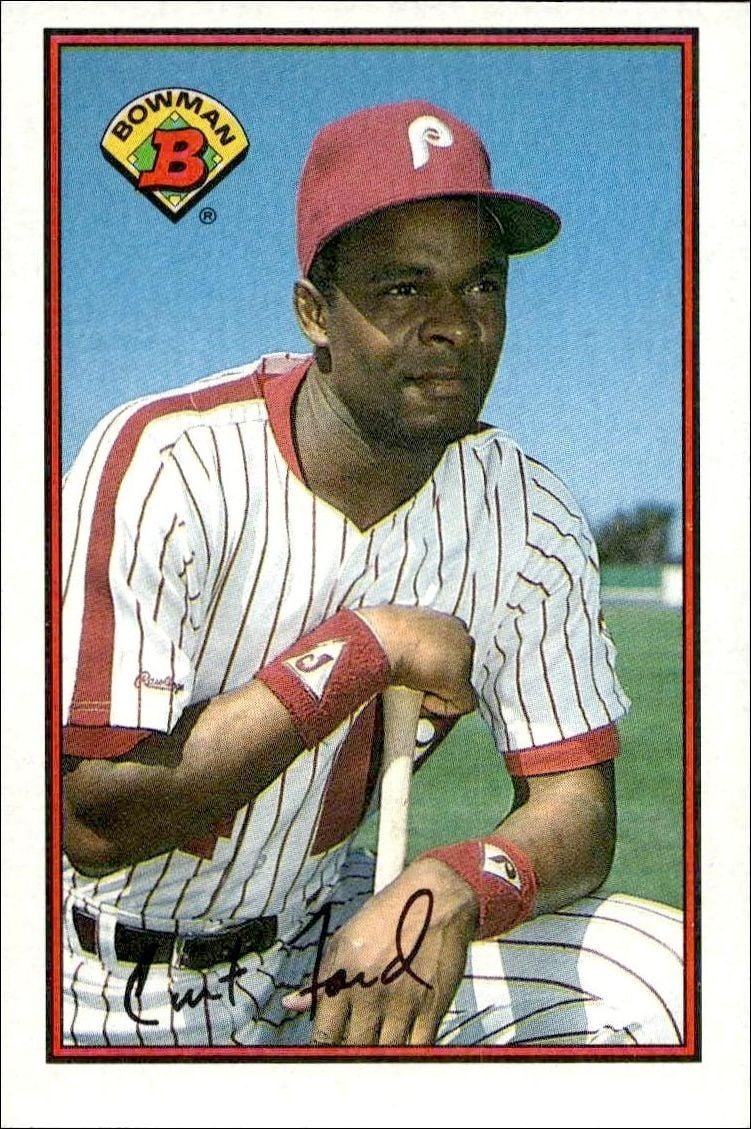 Curt Ford 1989 Bowman Curt Ford #408 baseball trading card front