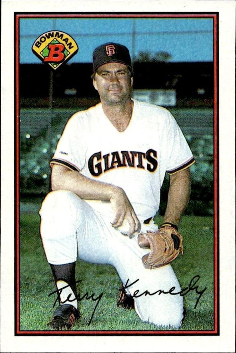 Terry Kennedy 1989 Bowman Terry Kennedy #470 baseball trading card front