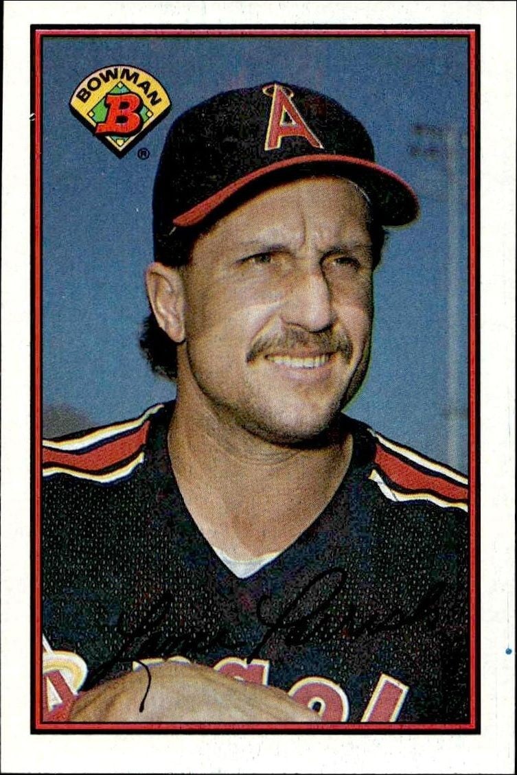 Lance Parrish 1989 Bowman Lance Parrish #45 baseball trading card front