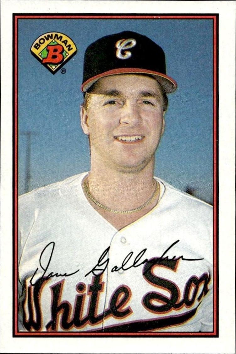 Dave Gallagher 1989 Bowman Dave Gallagher #71 baseball trading card front