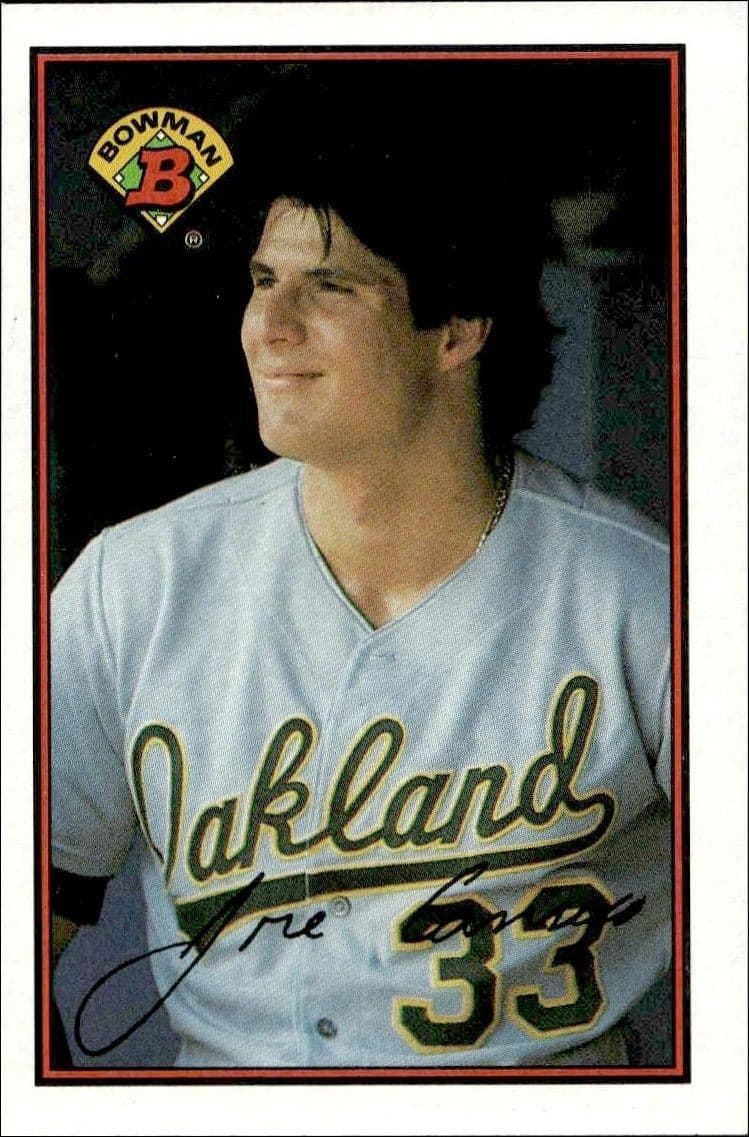 1989 Bowman Jose Canseco #201 trading card