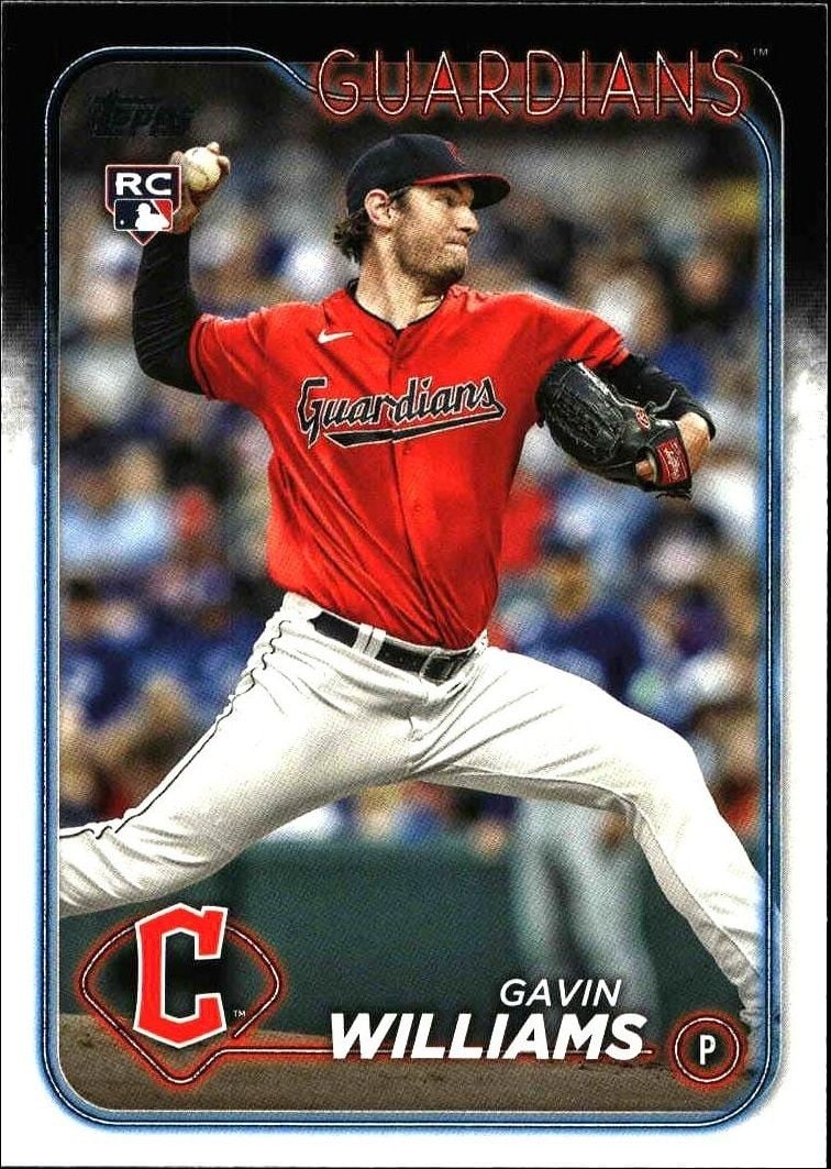 Gavin Williams 2024 Topps Gavin Williams #242 baseball trading card front