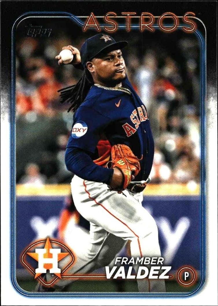 Framber Valdez 2024 Topps Framber Valdez #220 baseball trading card front