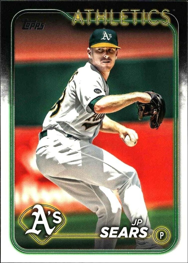 JP Sears 2024 Topps JP Sears #80 baseball trading card front