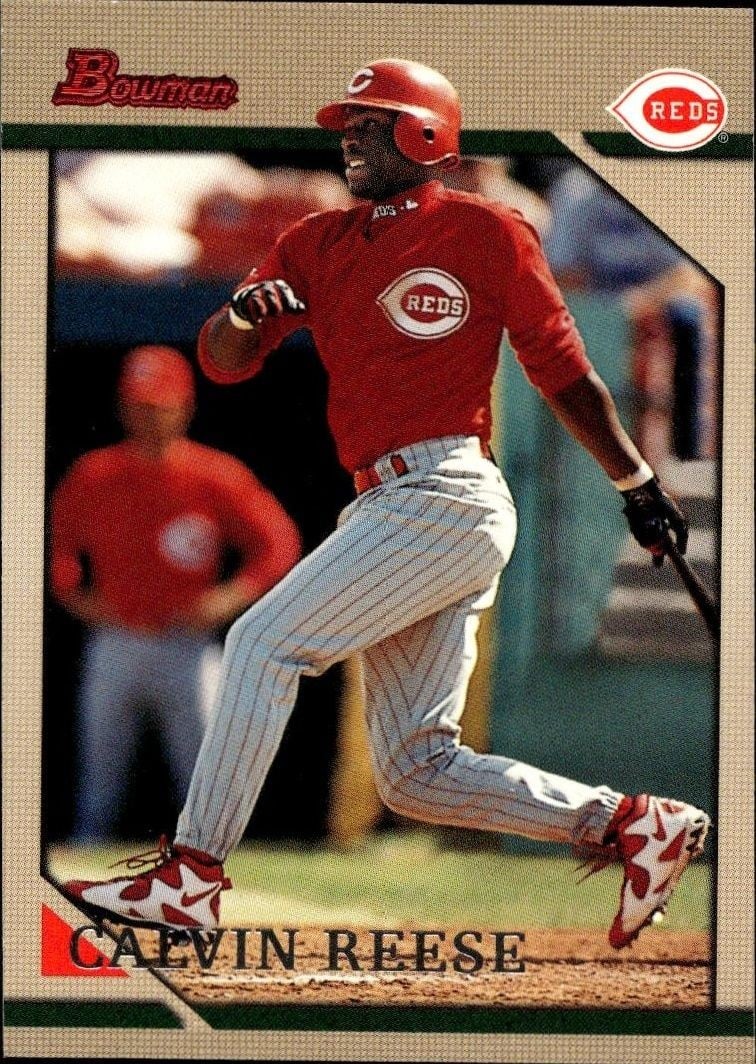 Calvin Reese 1996 Bowman Calvin Reese #200 baseball trading card front
