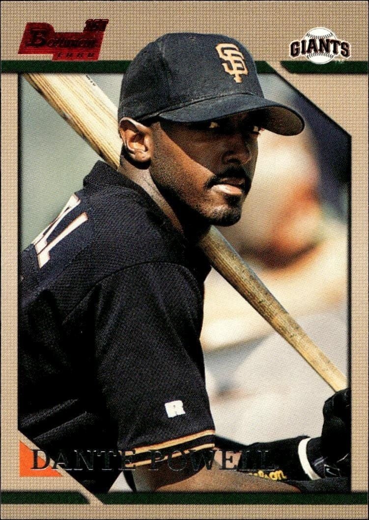Dante Powell 1996 Bowman Dante Powell #201 baseball trading card front