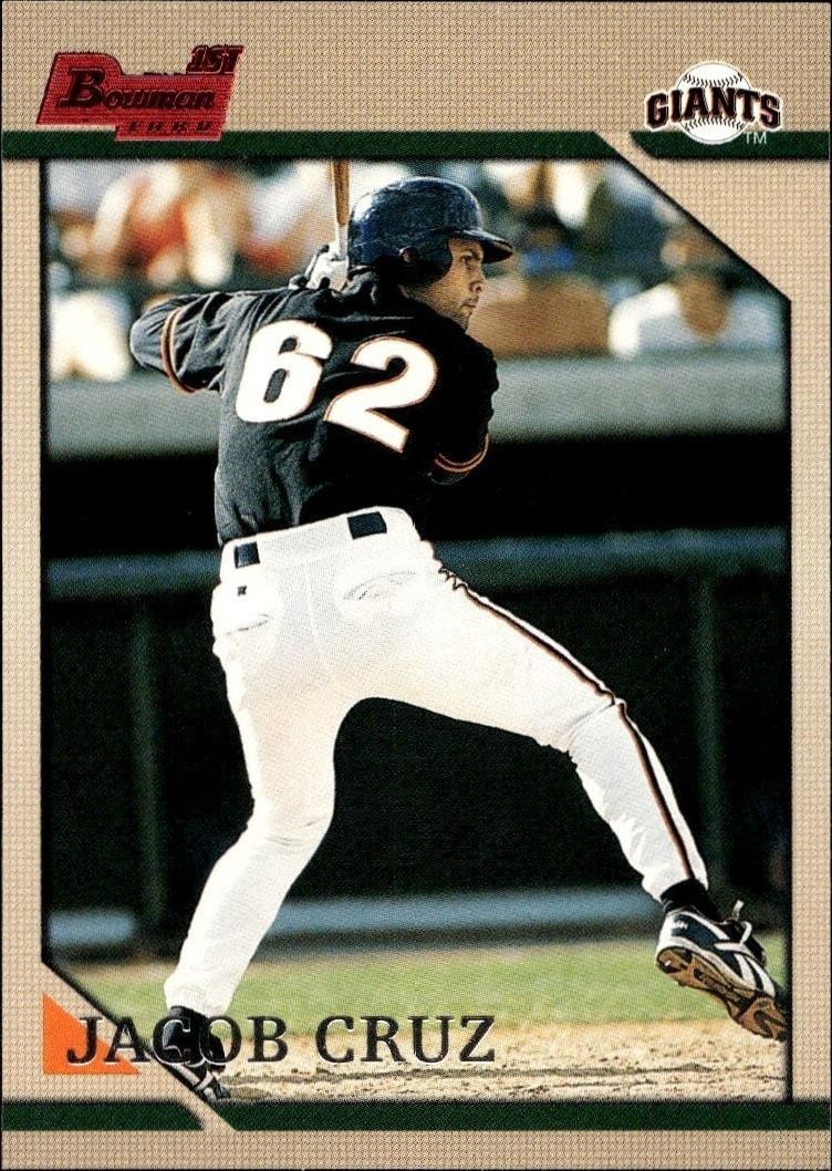 Jacob Cruz 1996 Bowman Jacob Cruz #273 baseball trading card front