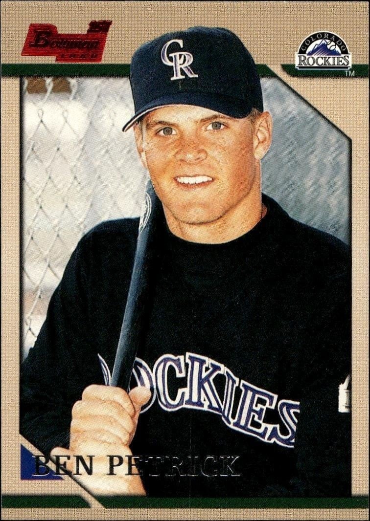Ben Petrick 1996 Bowman Ben Petrick #252 baseball trading card front