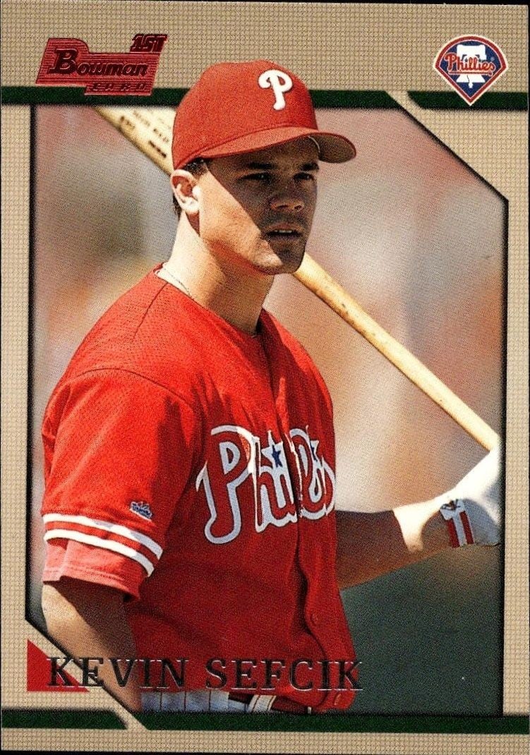 Kevin Sefcik 1996 Bowman Kevin Sefcik #262 baseball trading card front