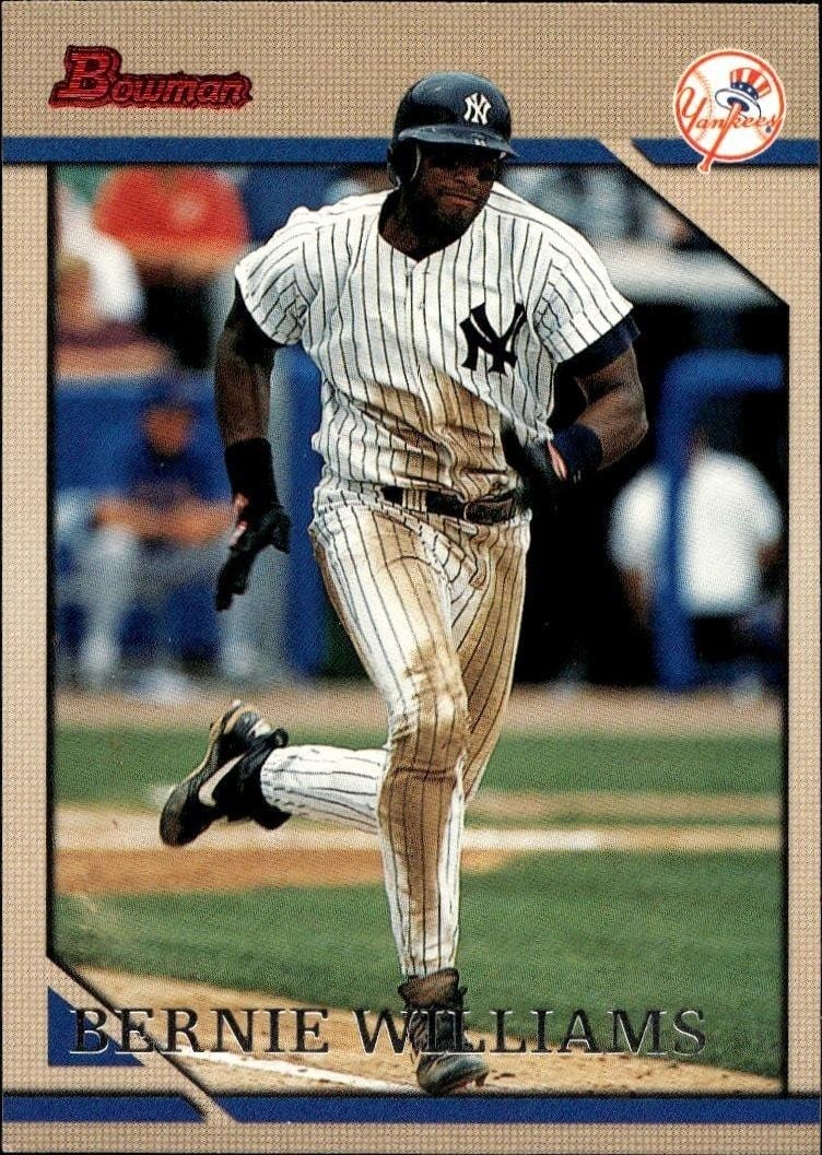 Bernie Williams 1996 Bowman Bernie Williams #109 baseball trading card front