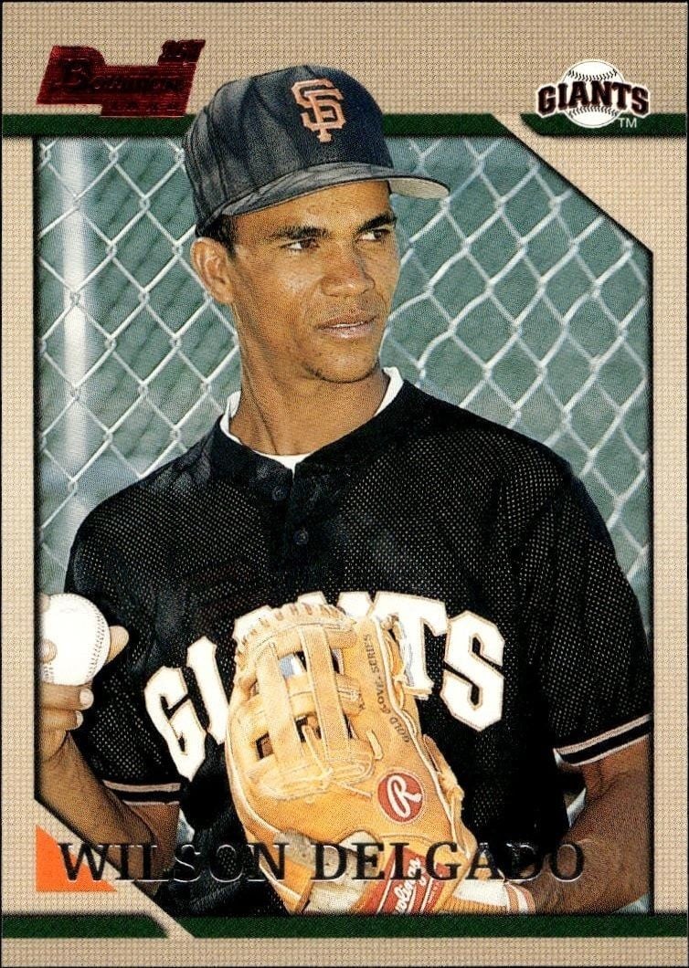 Wilson Delgado 1996 Bowman Wilson Delgado #208 baseball trading card front