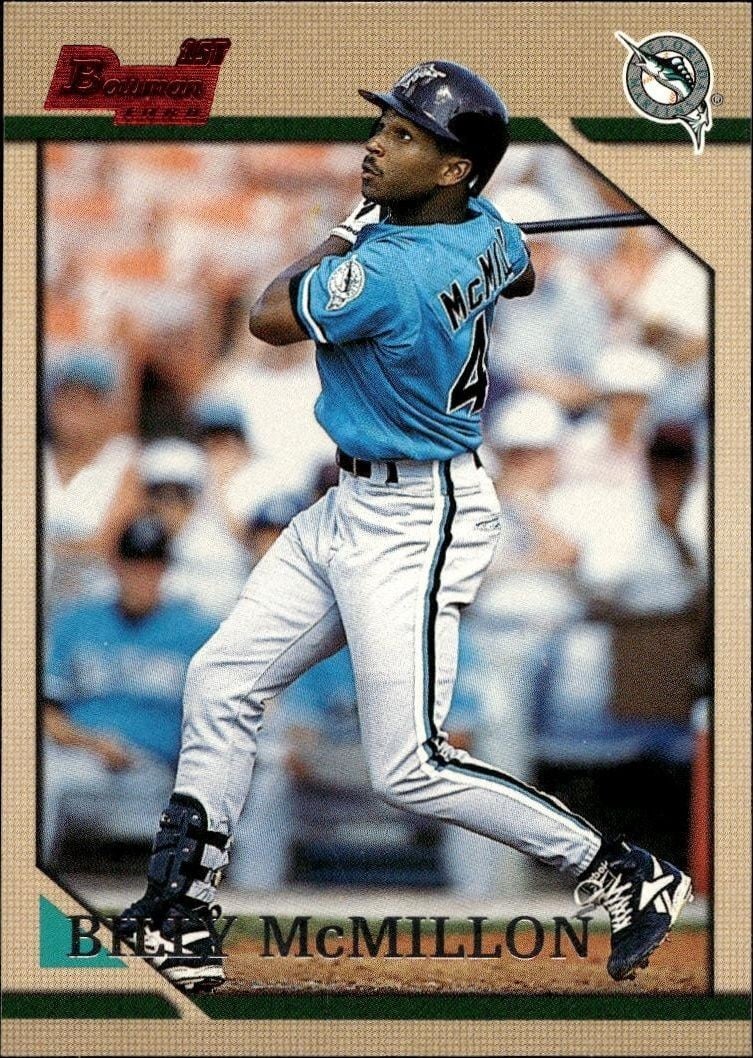 Billy McMillon 1996 Bowman Billy McMillon #209 baseball trading card front