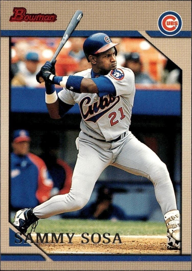 Sammy Sosa 1996 Bowman Sammy Sosa #105 baseball trading card front