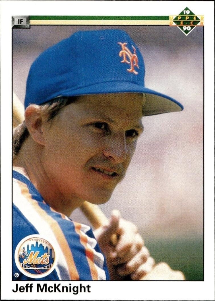 Jeff McKnight 1990 Upper Deck Jeff McKnight #162 baseball trading card front