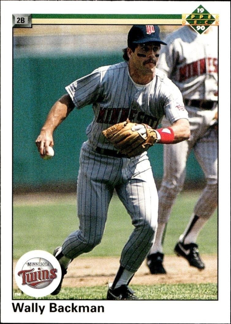 Wally Backman 1990 Upper Deck Wally Backman #158 baseball trading card front