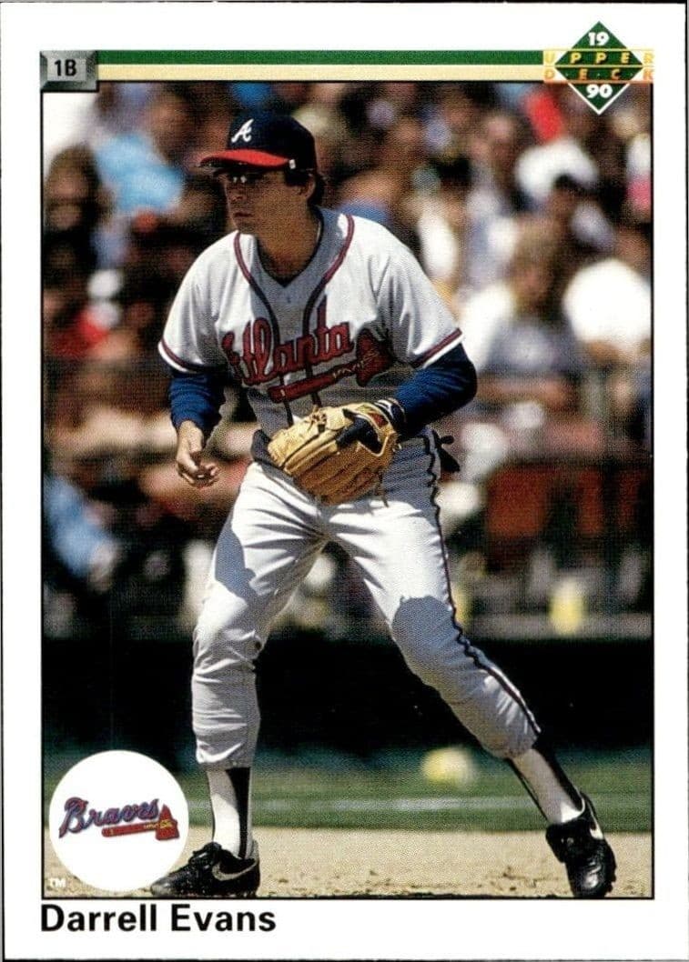 1990 Upper-Deck Darrell Evans #143 trading card