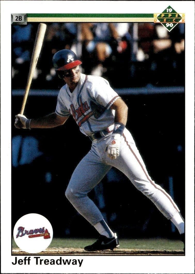 1990 Upper-Deck Jeff Treadway #141 trading card