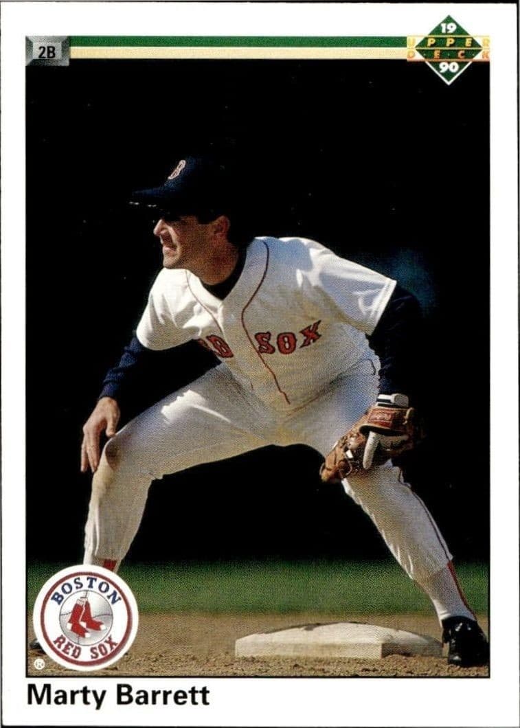 1990 Upper-Deck Marty Barrett #133 trading card