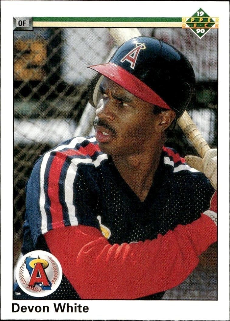Devon White 1990 Upper Deck Devon White #129 baseball trading card front