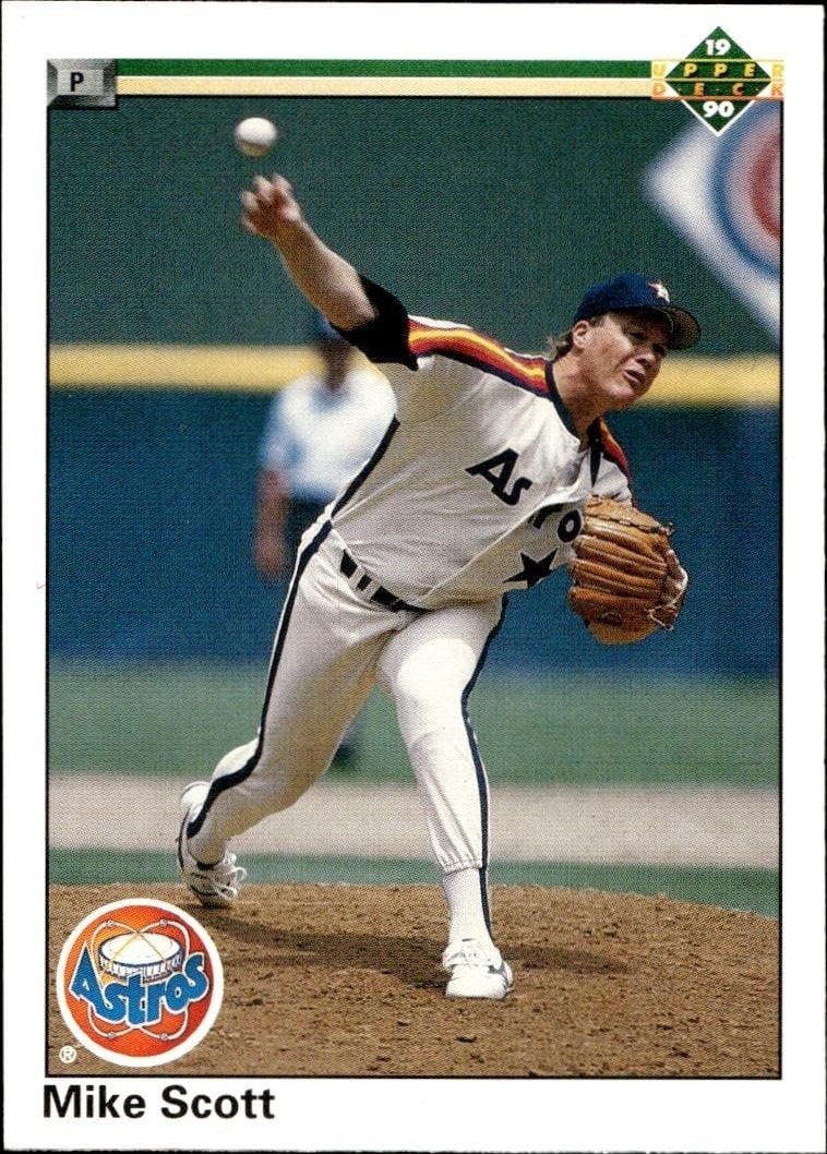 Mike Scott 1990 Upper Deck Mike Scott #125 baseball trading card front