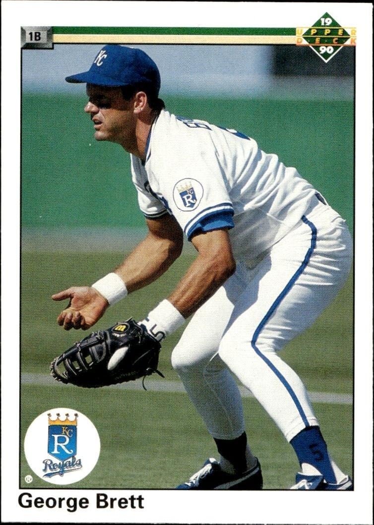 George Brett 1990 Upper Deck George Brett #124 baseball trading card front