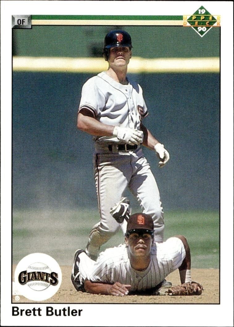 1990 Upper-Deck Brett Butler #119 trading card