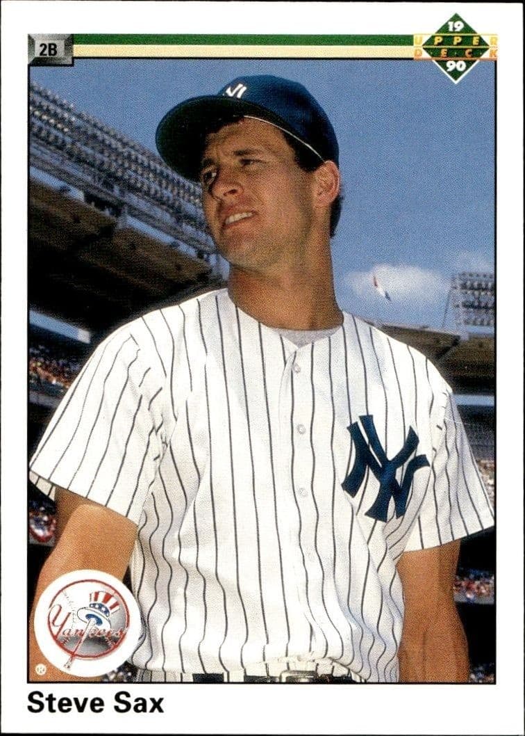 1990 Upper-Deck Steve Sax #172 trading card