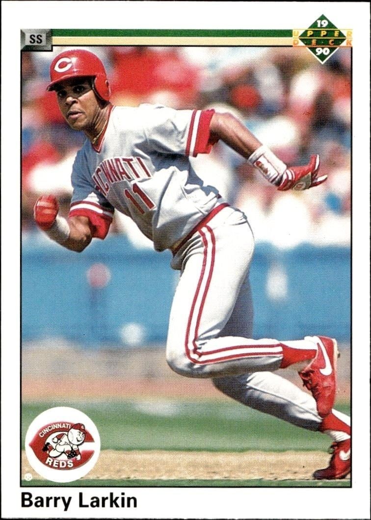 Barry Larkin 1990 Upper Deck Barry Larkin #167 baseball trading card front