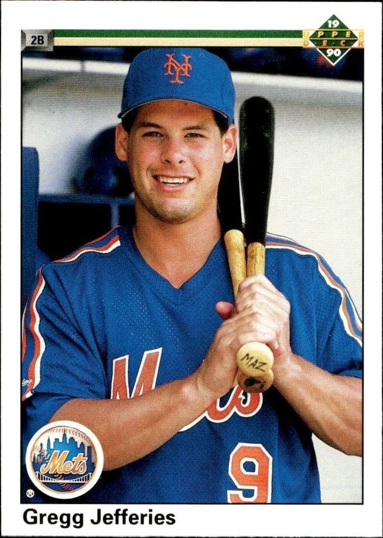 Gregg Jefferies 1990 Upper Deck Gregg Jefferies #166 baseball trading card front